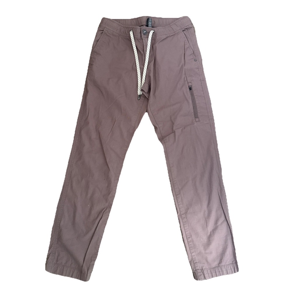 Vuori Ripstop Pants Womens Small Rise Shine Mauve Lightweight Cargo Drawstring